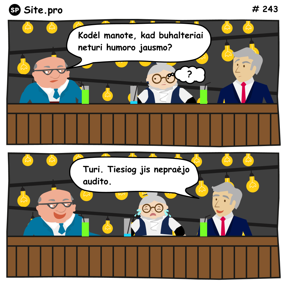 #243 Buhalterių humoro jausmas